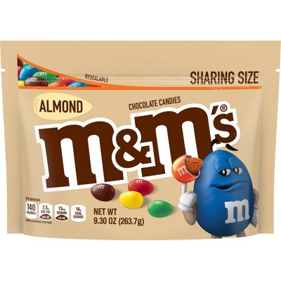 M&Ms - Almond -Chocolate Candy - Sharing Size - Pouch - 263 GM