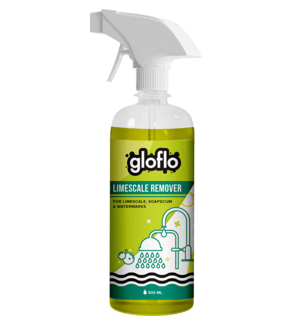 Glo-Flo - Lime Scale Remover - Removes Soap Scum & Buildup - 500 ML