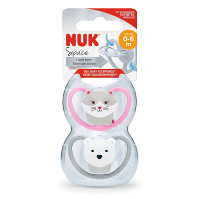 NUK Space Soother 0-6 Months (Pack of Two)