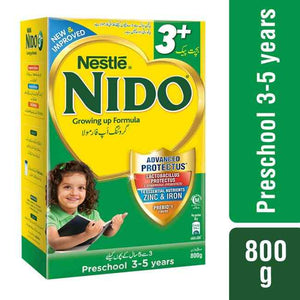 Nestle - Nido - 3+ (three plus) - Growing Up Milk - 800 gm (2 Packs)