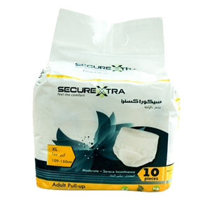 SECUREXTRA - XL - Pull Up Diapers - 109 - 150 cm- 10 pieces