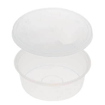 R10 Plastic - Food Container with Lid (Round) - Disposable - Storage - 350ML