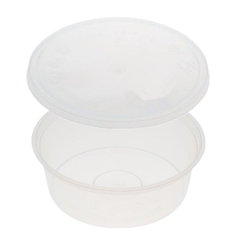 R10 Plastic - Food Container with Lid (Round) - Disposable - Storage - 350ML