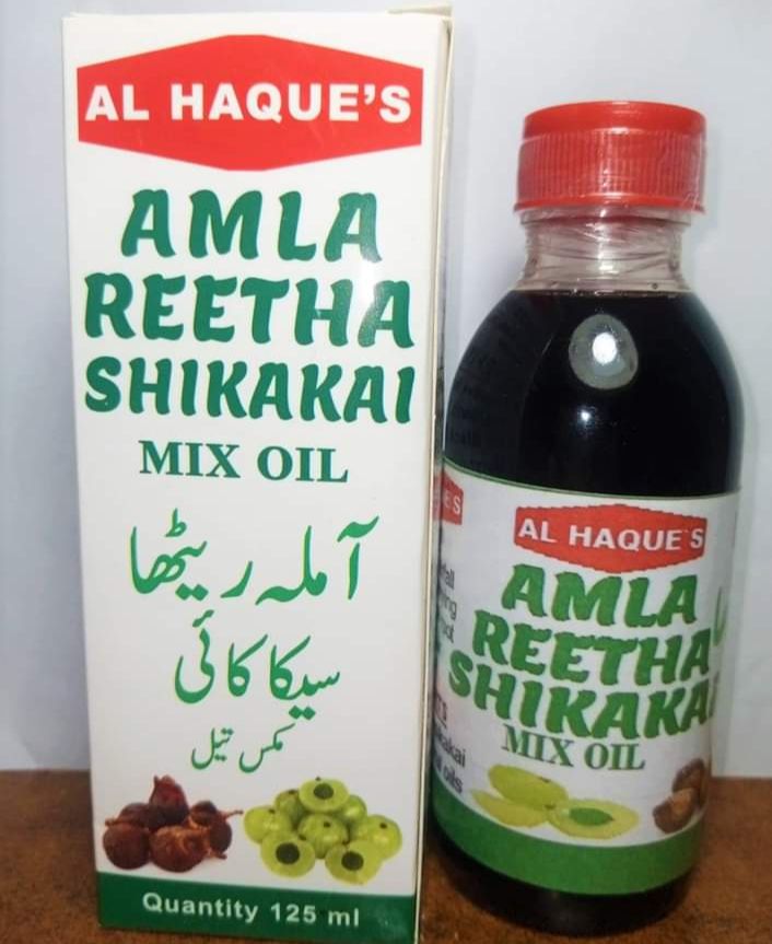 Al Haques - Amla Reetha Sekakai Oil 125Ml ???? ????? ?????? ?????