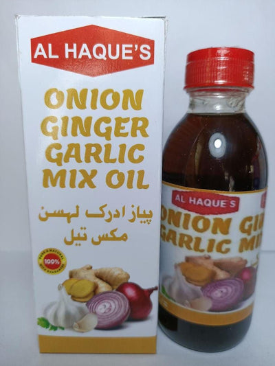 Al Haques - Pure Onion Ginger Garlic Mix Hair Oil 125 Ml