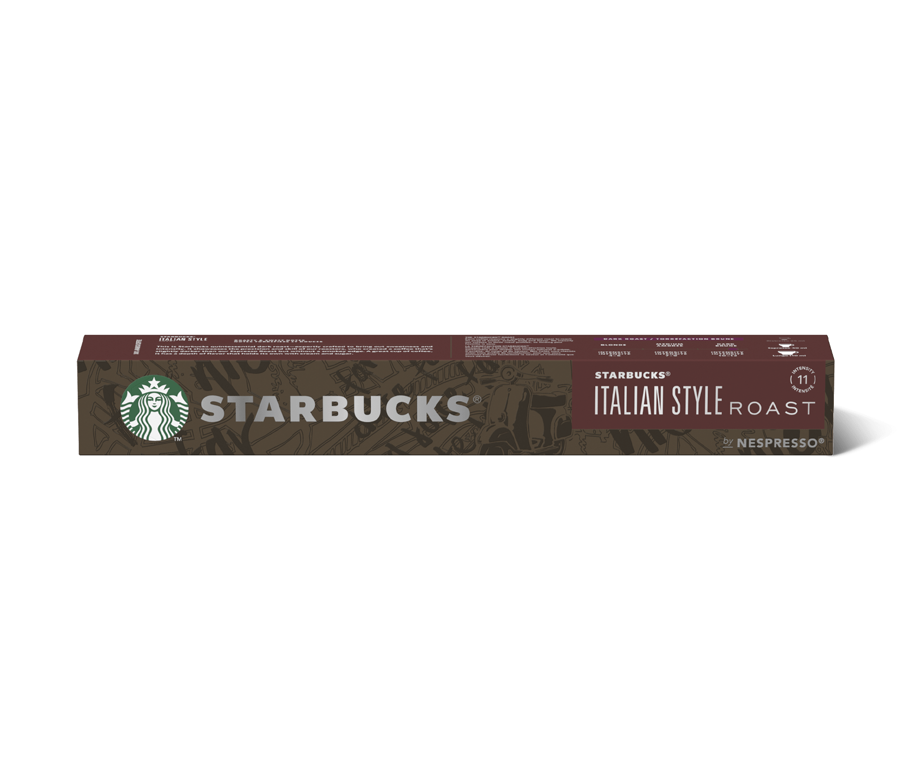 Nespresso - Starbucks® - Italian Style Roast - Coffee Capsule - Sleeve Of 10