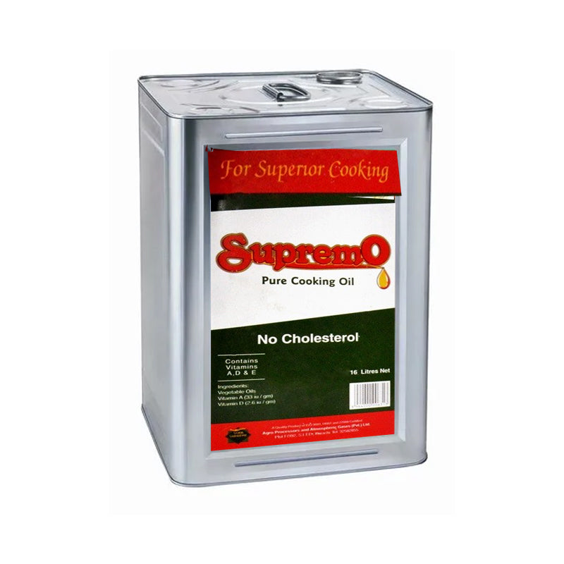 Soya Supreme - Supremo Pure Cooking Oil - 16 Litres Tin