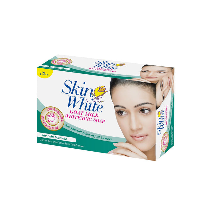 Skin White - Goat Milk - Whitening Soap (Oily Skin) - Green - 100 pcs