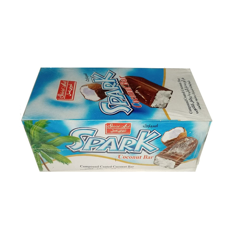 Shirin Asal - SPARK - Coconut Chocolate Bar - Box Of 30 - 18 gm