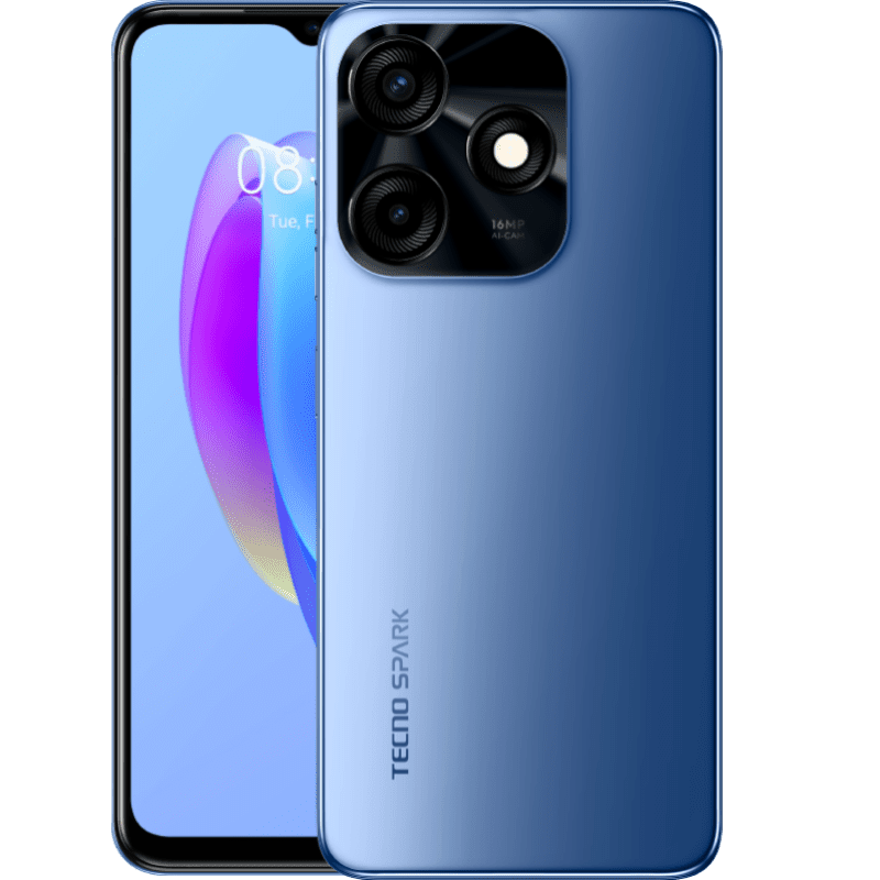 Tecno - Spark 10C 128GB - 4GB RAM - Dual SIM - Skin Blue