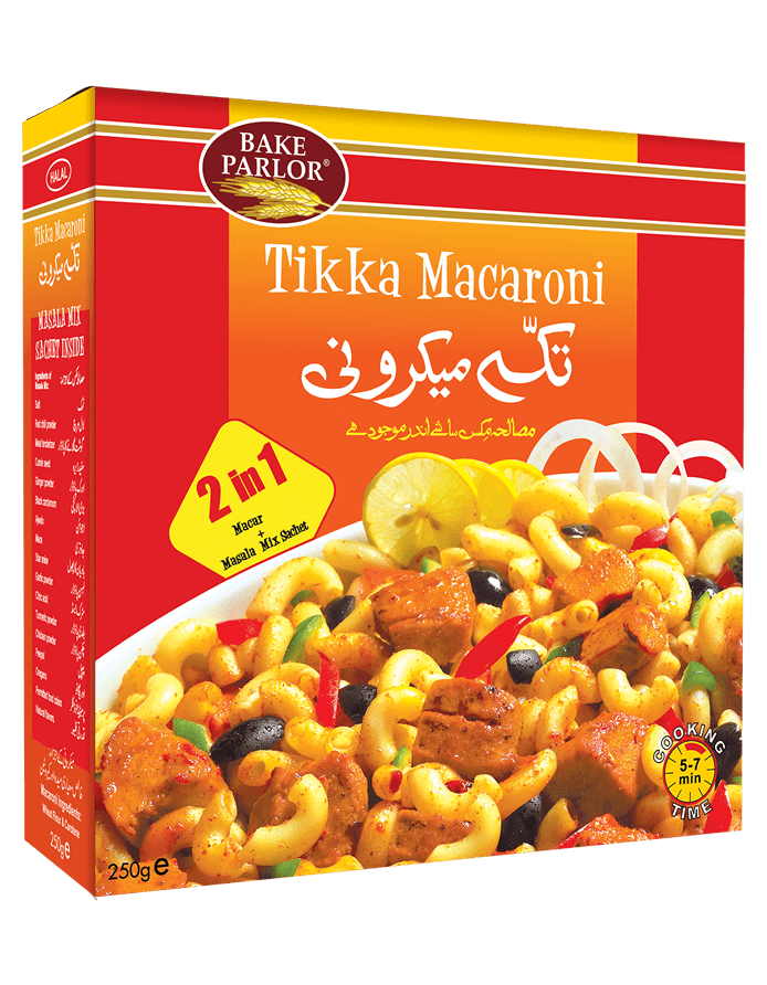 Bake Parlor - Tikka Macaroni - 250 gr- 6 packs