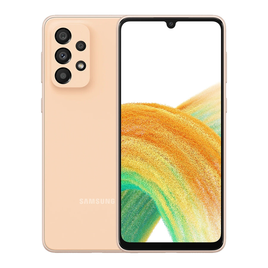 Samsung A33 5G - 8GB + 8GB Extended RAM - 128GB ROM/Storage - PTA Approved - Peach