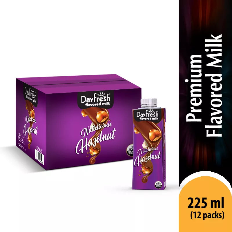 Day Fresh - Premium - Hazelnut Flavored Milk - 225 ML X 12