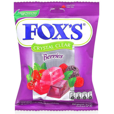 Nestle Fox's - Crystal Clear Mix Berries - Flavored Candy - 90 gm