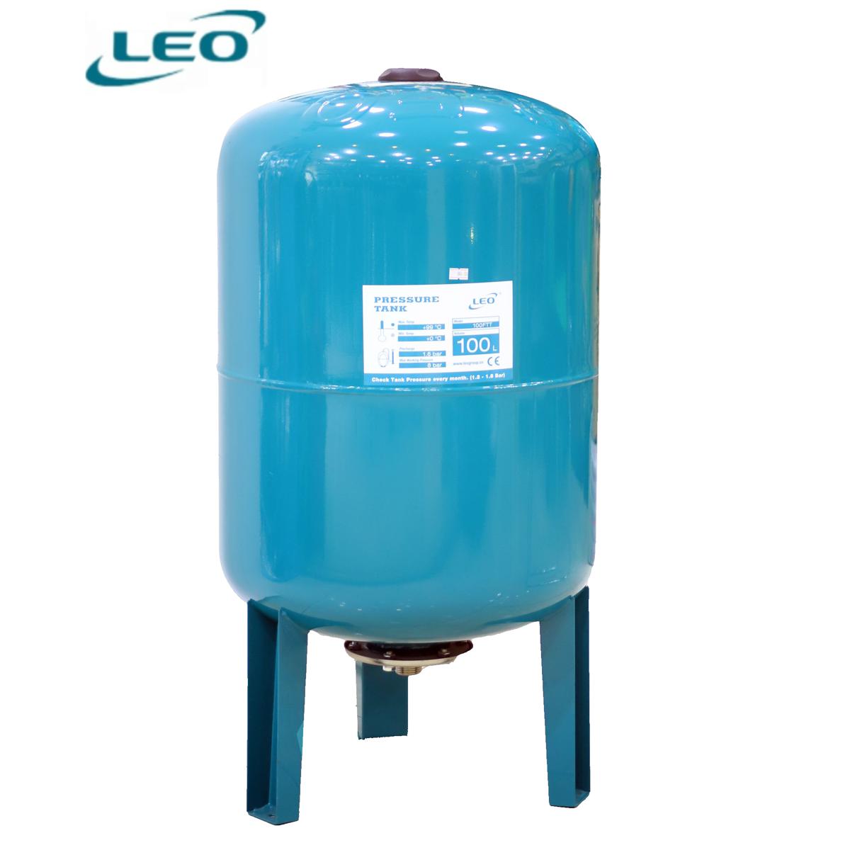 LEO - 100FTTI -  100 LTR PRESSURE TANK Vertical FOR Water Pump ( TANK ONLY )