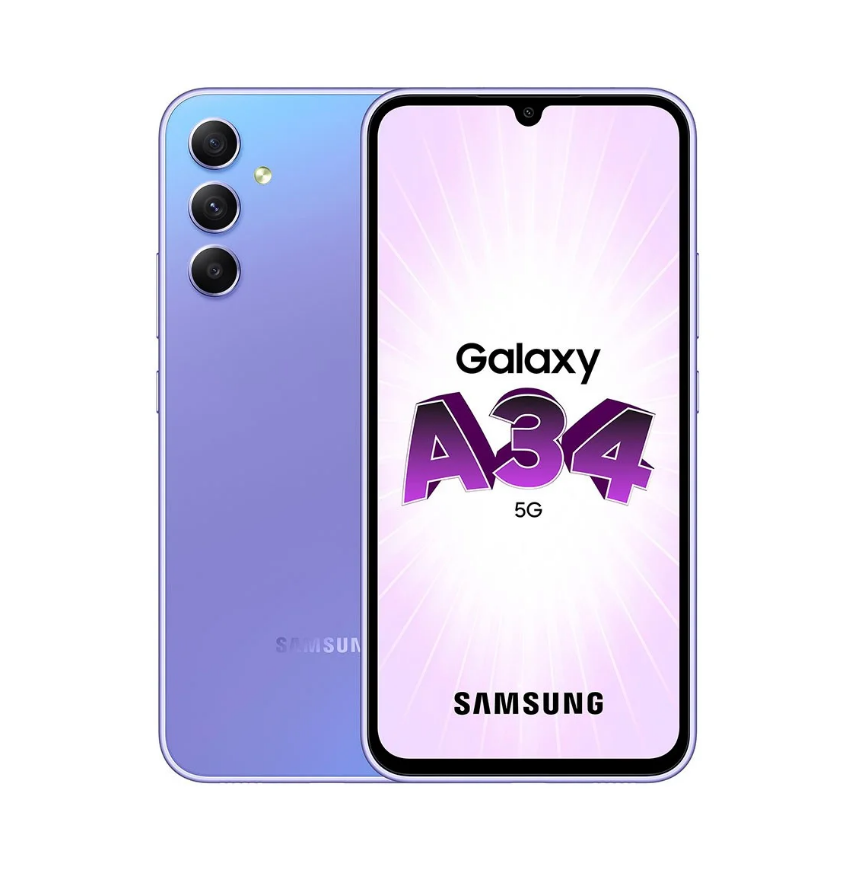 Samsung Galaxy - A34 - 8GB RAM - 256GB - Dual SIM-Violet | Jodiabaazar.com