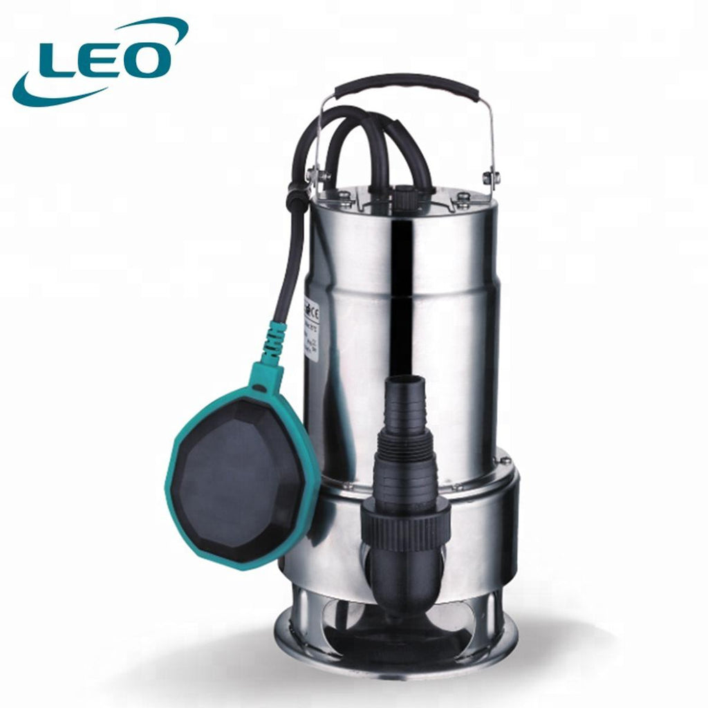 LEO - XKS-1000SW - 1000 W - 1.3 HP  Stainless Steel DIRTY Water Submersible Pump With FLOAT SWITCH FOR AUTOMATIC OPERATION- European STANDARD Water Pump