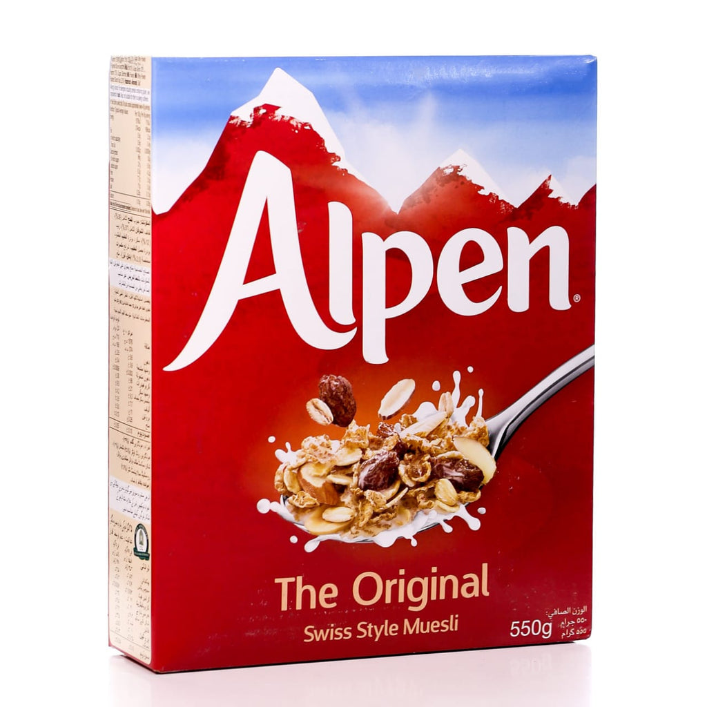 Alpen - Original Muesli - Swiss Style Muesli - Breakfast Cereal - 550 gm