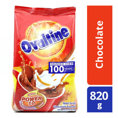 Ovaltine - Chocolate Malt Drink - Pouch - 820 gm