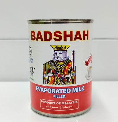 Badshah - Evaporated Milk - 390 grams - Filled Tin - Imported From Malaysia
