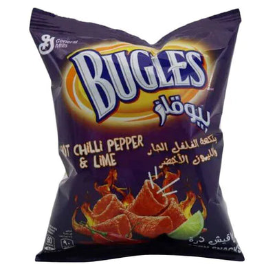 Bugles - Hot Chili Pepper & Lime - Corn Snack - 125g