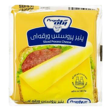 Pegah - Sliced Processed Cheese - 1pack (10 slices) - 180 gm - CTN (18 Packs)