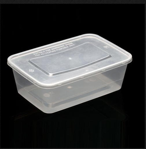 150 ML - Container Boxes -Transparent Plain - Plastic Disposable Food Container With Lid