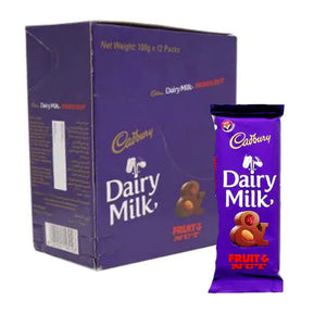 Cadbury Dairy Milk - Fruit & Nut Chocolate - 90 gm x12pcs