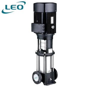 LEO - LVR-10-12 - 4000 W - 5.5 HP (IE2) -  Vertical Multistage Booster  - HIGH PRESSURE Pump - SIZE 1 1-2" X 1 1-2" - THREE PHASE - European STANDARD