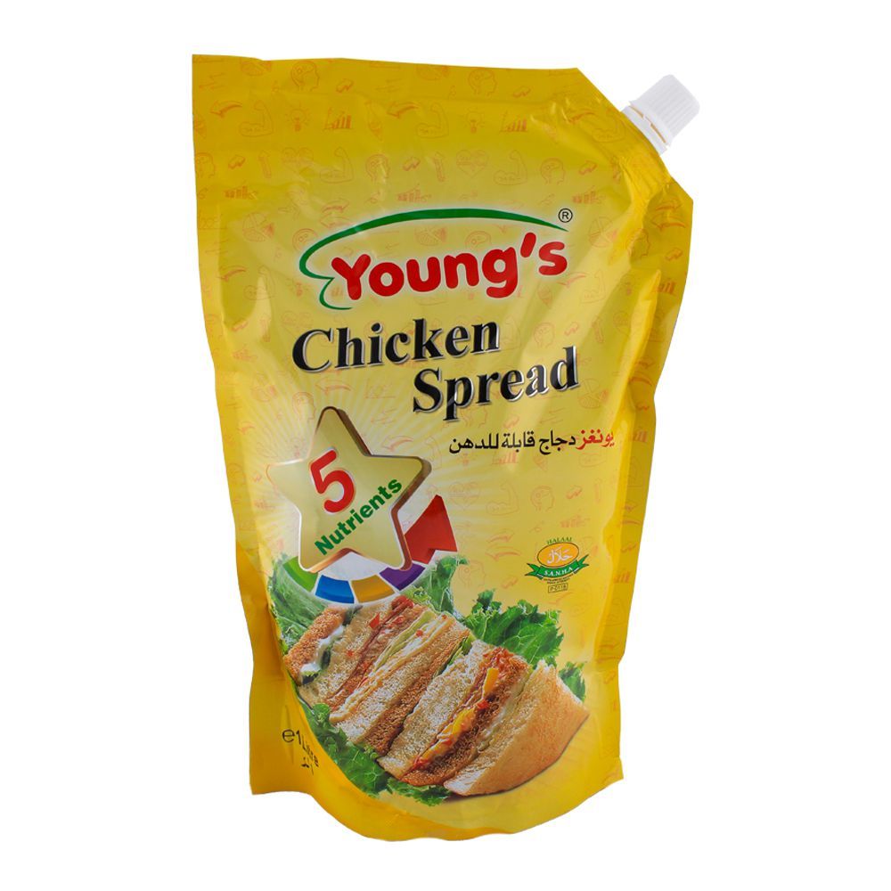 Young's - Chicken Spread - 1KG - 1000gm Pouch (4 Packs)