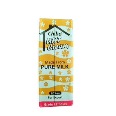 Chibo Cream - Pure Milk Cream - 20% Fat - 200ml Pack - 24 Count