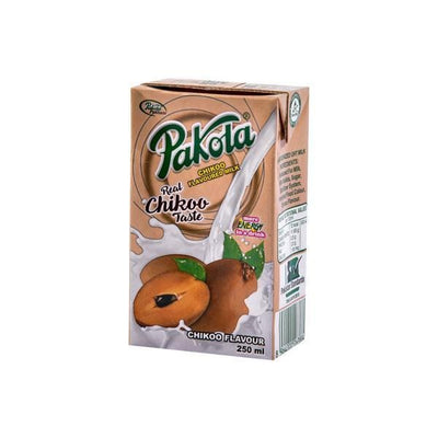 Pakola - Chikoo Flavored Milk -  Flavored Milk - 250mlx12 packs