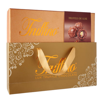 LUX TRUFFLES - Truffino Truffles De Luxe - Whole Hazelnut Milk Chocolate With Cream Filling - 325 gm