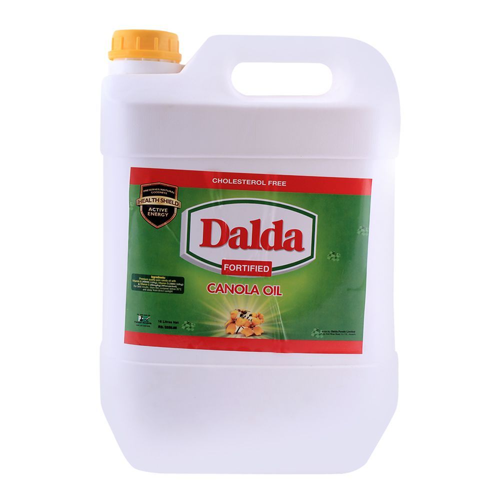 Dalda - 100% Pure Cooking Oil - Fortified - Canola Oil - 16 Litres