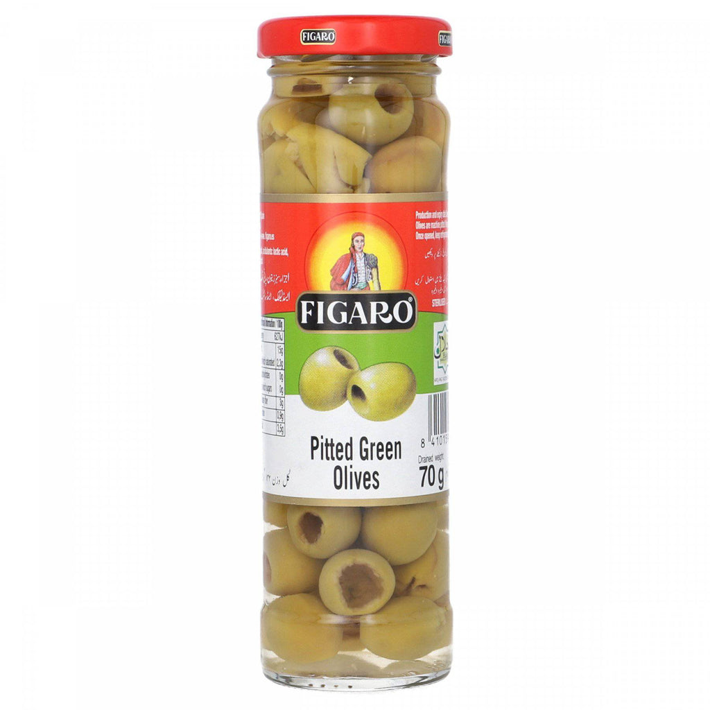 Figaro - Pitted - Green Olives - 70g