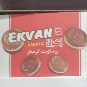 Ekvan - Vanilla - Creamy Biscuit With Chocolate - 45 gm - 1 Box of 24