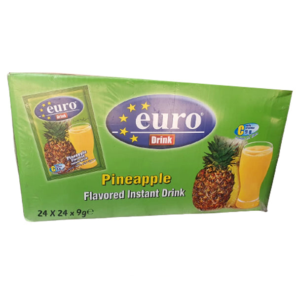 Euro Drink - Instant Powdered Drink - 5 Flavors Available - 24x24x9 gm sachets