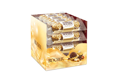 Ferrero Rocher Chocolate - T3 - 37.5 gram - 16 Count (48 Pcs)