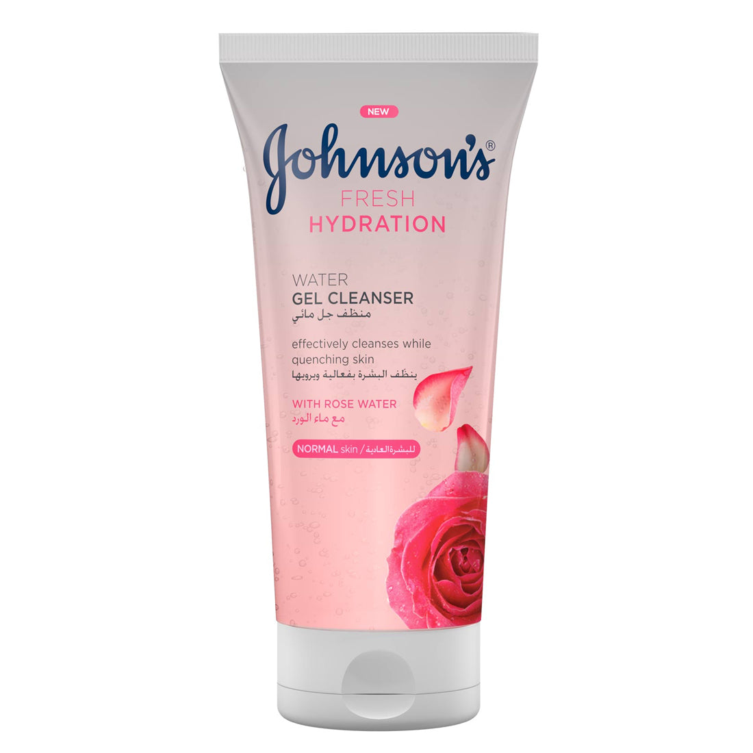 JOHNSON'S® FRESH HYDRATION® WATER GEL CLEANSER WITH ROSE WATER  - 150 ML