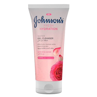 JOHNSON'S® FRESH HYDRATION® WATER GEL CLEANSER WITH ROSE WATER  - 150 ML