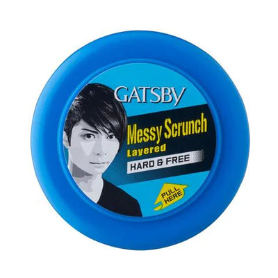 Gatsby - Messy Scrunched Layered - Hard And Free - Hair Styling Wax - 75g