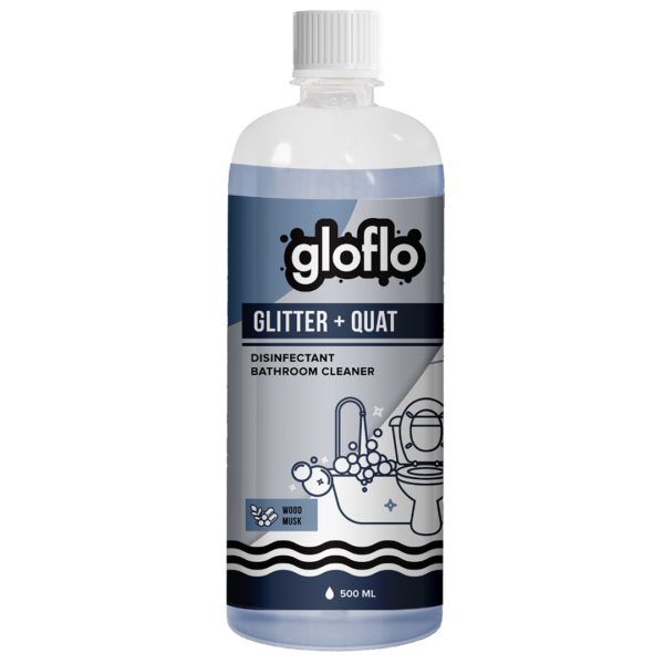 Glo-Flo - Glitter + Quat - Wood Musk - 500 ML