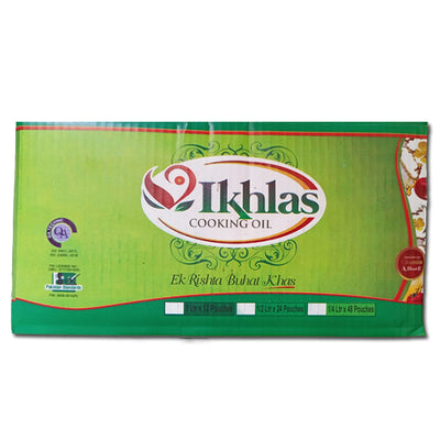 Ikhlas - Cooking Oil - Pure Cooking Oil - 1Lx12 (Pouches) - 12L