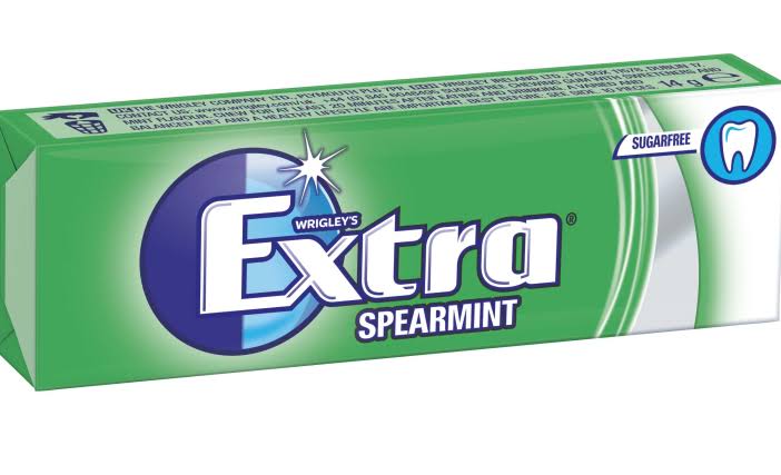 EXTRA - Spearmint - Bubble Sugar Free Chewing Gum - 30 Packs (10 Pellets each)