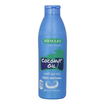 Hemani Coconut Oil - 100% Pure White Coconut Oil - 200ml - 12 pack