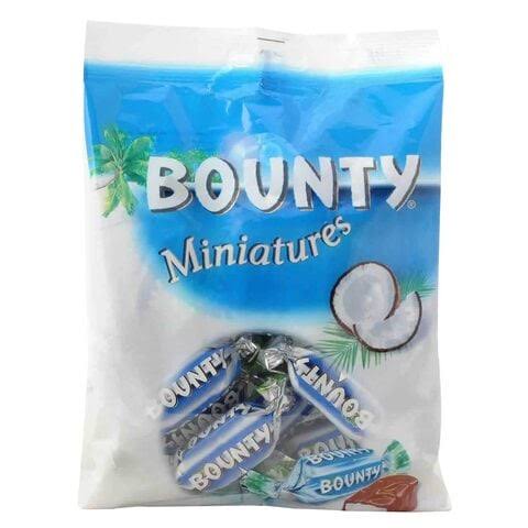 Bounty - Minis - Moist Tender Coconut Covered In Thick Milk Chocolate - Bars - 150 gm