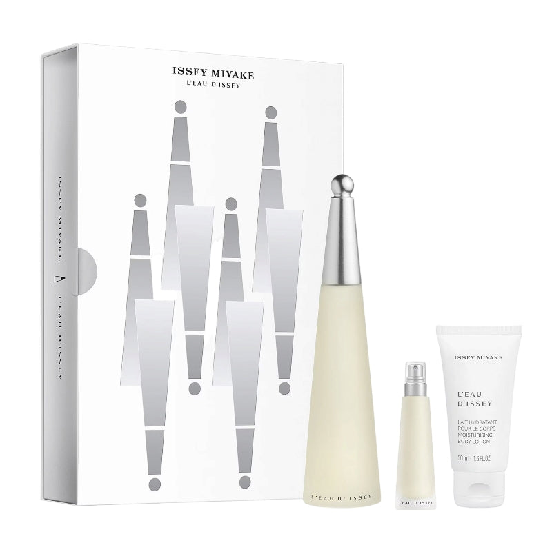 Issey Miyake - L Eau D Issey Edt  100ml / Edt 10ml / Mosturising Body Lotion 50ml | Jodiabaazar.com