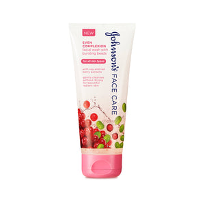 JOHNSON'S® - EVEN COMPLEXION FACE WASH WITH SOY & RED BERRY - 150 ML
