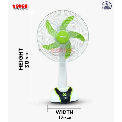 Sogo Rechargeable Fan - Standing Fan (JPN-631)