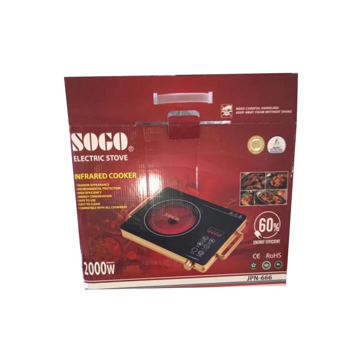 SOGO JPN-666 Infrared Cooker

- No Warranty